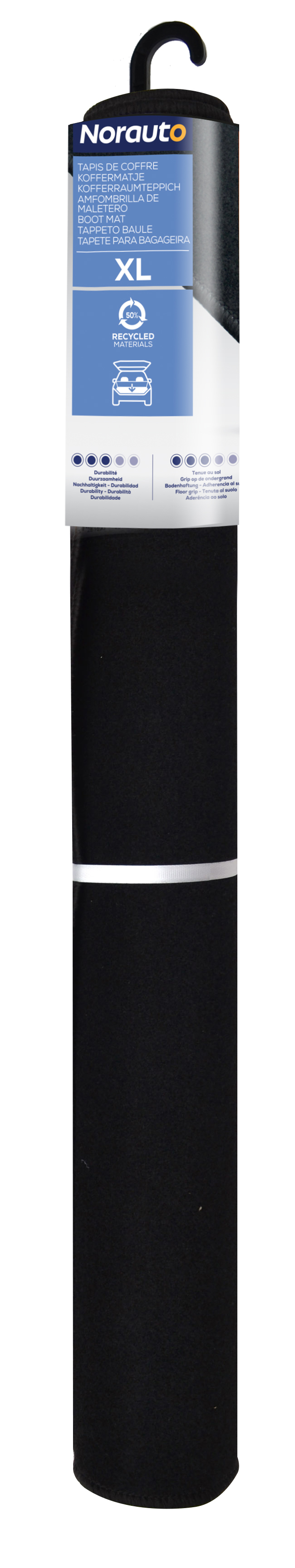 Semi-Custom Kofferraummatte von Norauto, Größe XL, 130 x 100 cm in Schwarz, 1 Stück - ATU