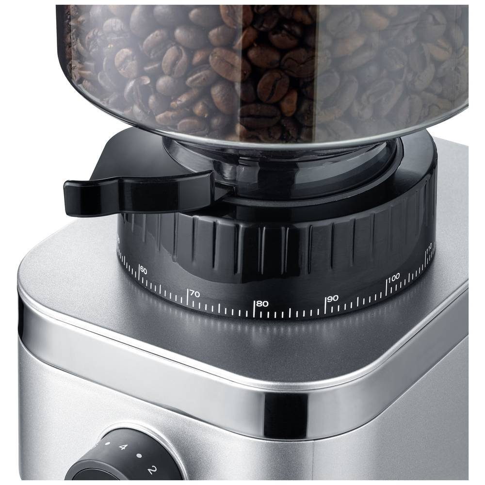 Graef Kaffeemühle CM500EU - Kaffeemühle - silber, 130 W, Stahl-Kegelmahlwerk