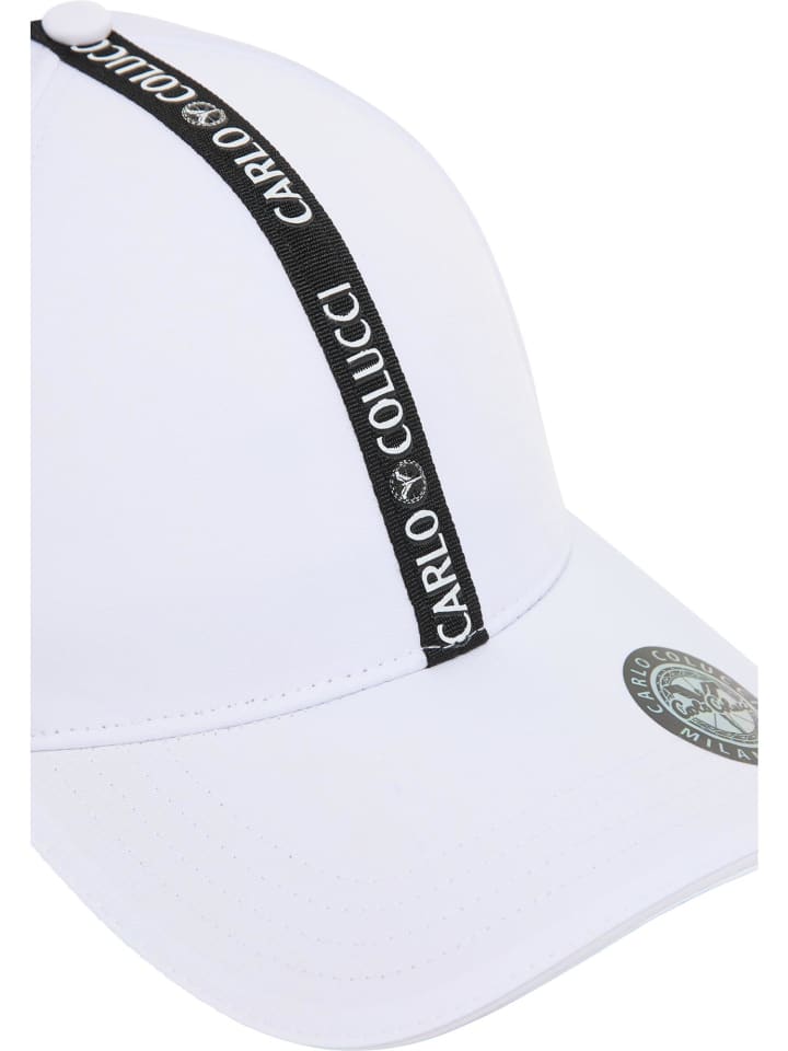 Carlo Colucci Baseball Cap Colorio in Weiß günstig kaufen onesize