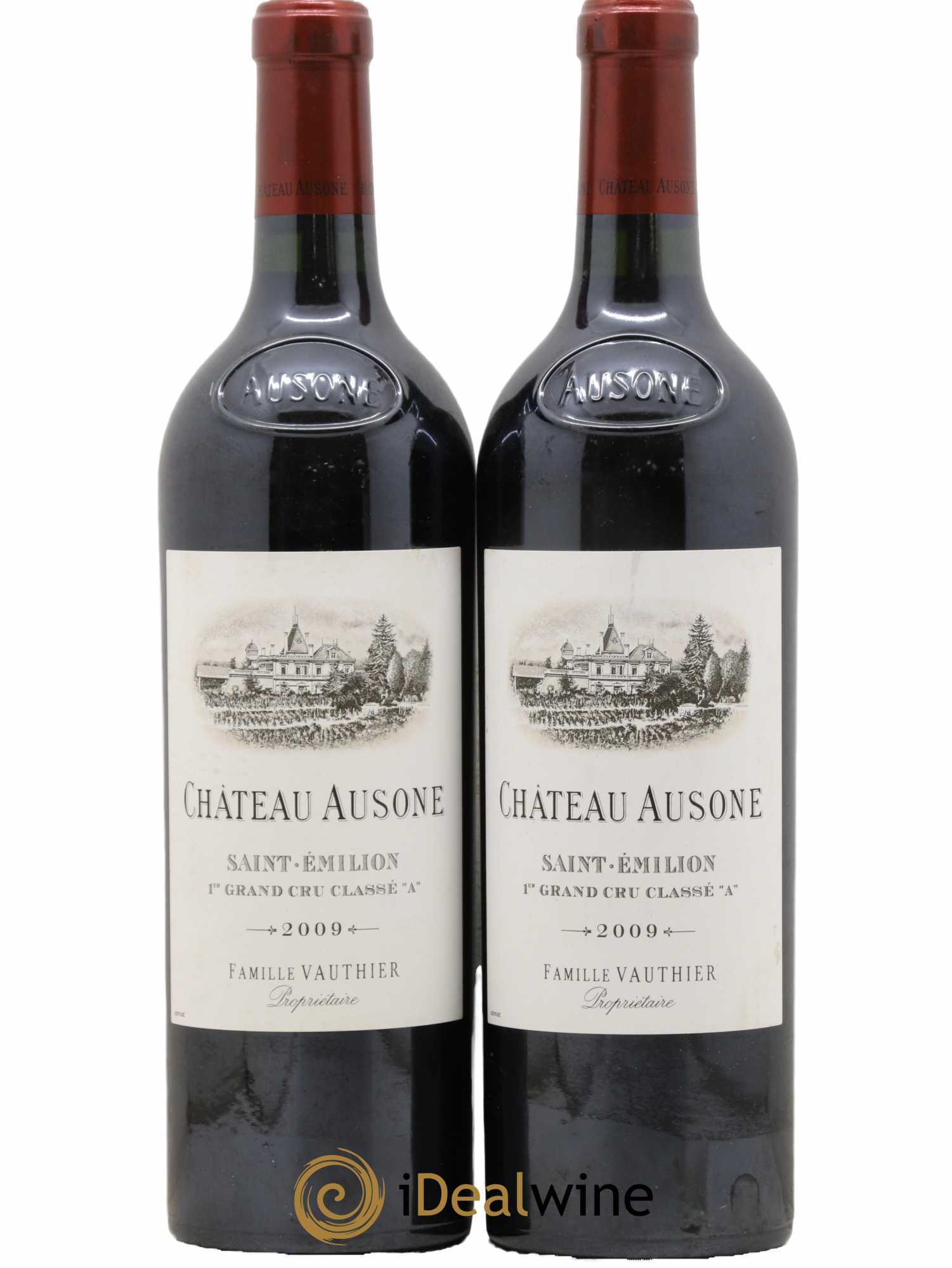 Château Ausone 1er Grand Cru Classé A  2009 - Lot de 2 Bouteilles