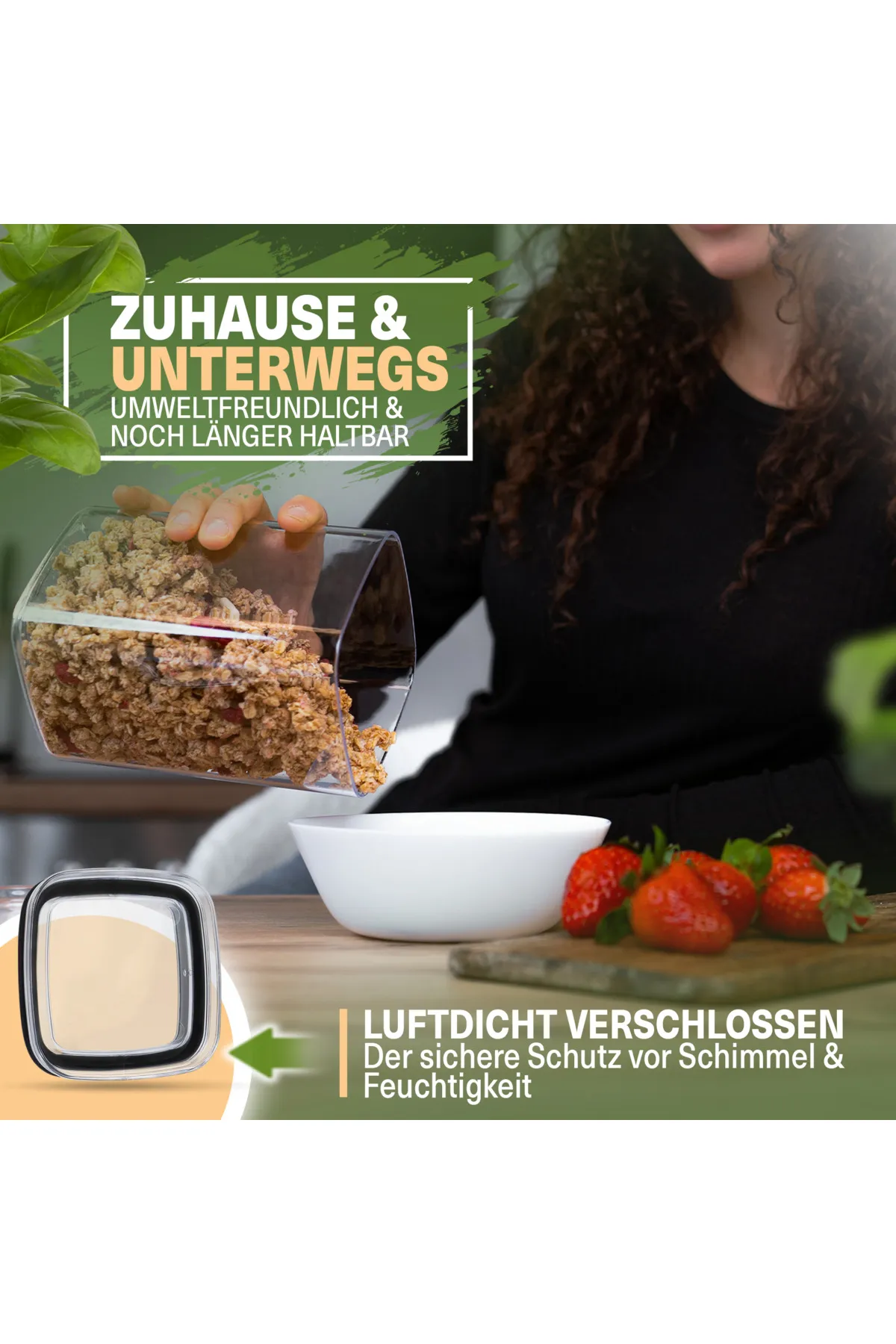 Viwares  Vorratsdosen mit Deckel Luftdicht - 6er 700 ml Vorratsbehälter Set - BPA-FREI Klar