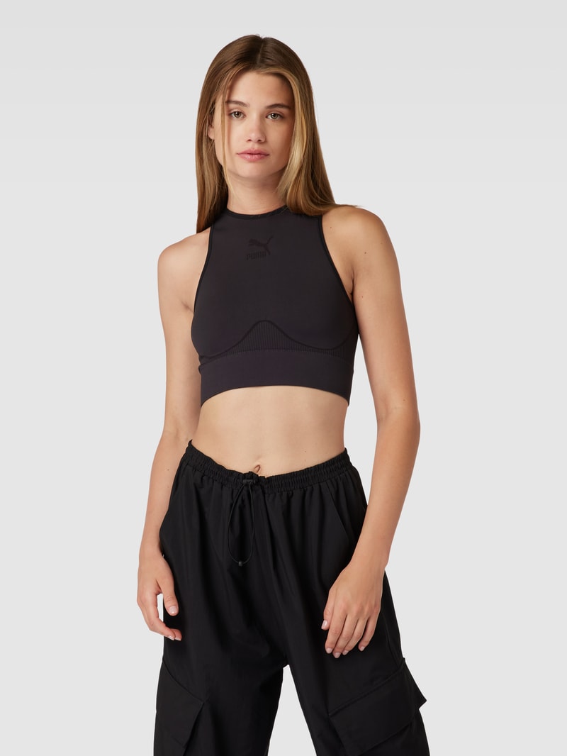 Top mit Label-Print - PUMA X P&C* in schwarz