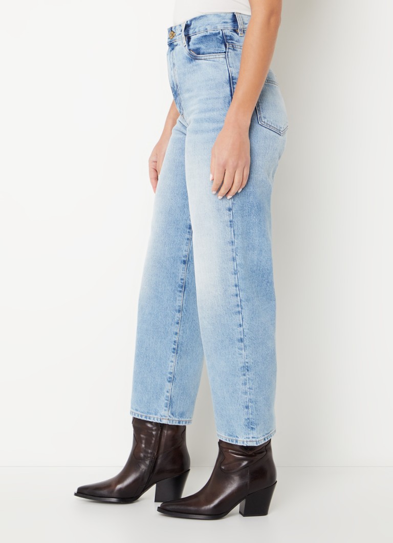 Jeans a vita alta Sessùn Bay Cruise, taglio ampio e corto, lavaggio chiaro
