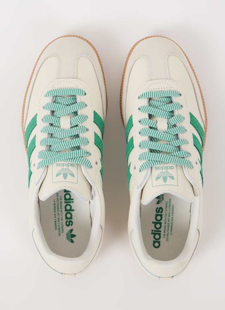 Skórzane buty sportowe Adidas Samba OG z detalami zamszowymi