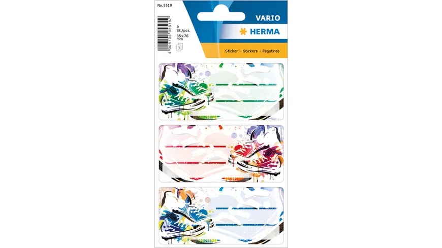 VARIO Schuletiketten Chucks