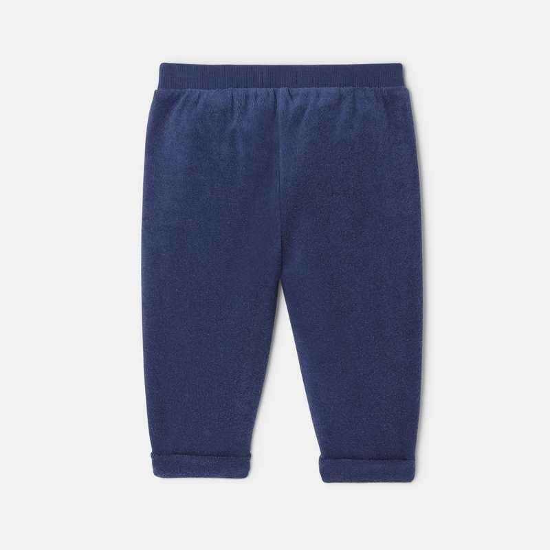 Pantalon en coton éponge bleu mixte Absorba