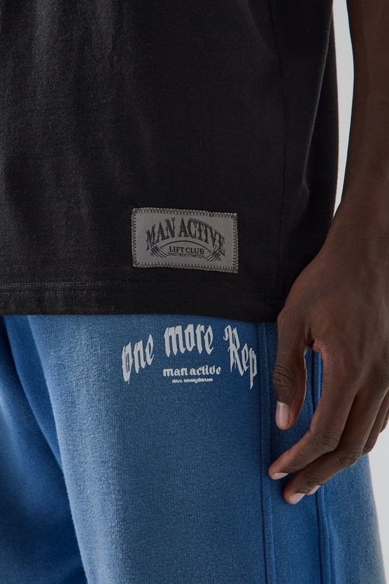Oversize T-Shirt mit Man Active Athletics Print