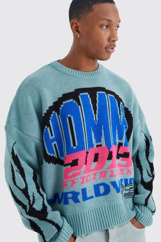 Kastiger Moto-Pullover