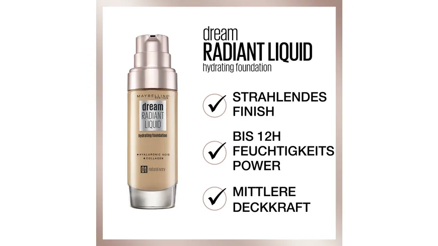 MAYBELLINE NEW YORK MakeUp Dream Radiant Liquid 30 ml 40 - Fawn