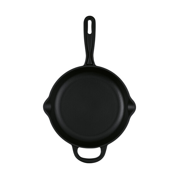 Gusseiserne Bratpfanne, schwarz