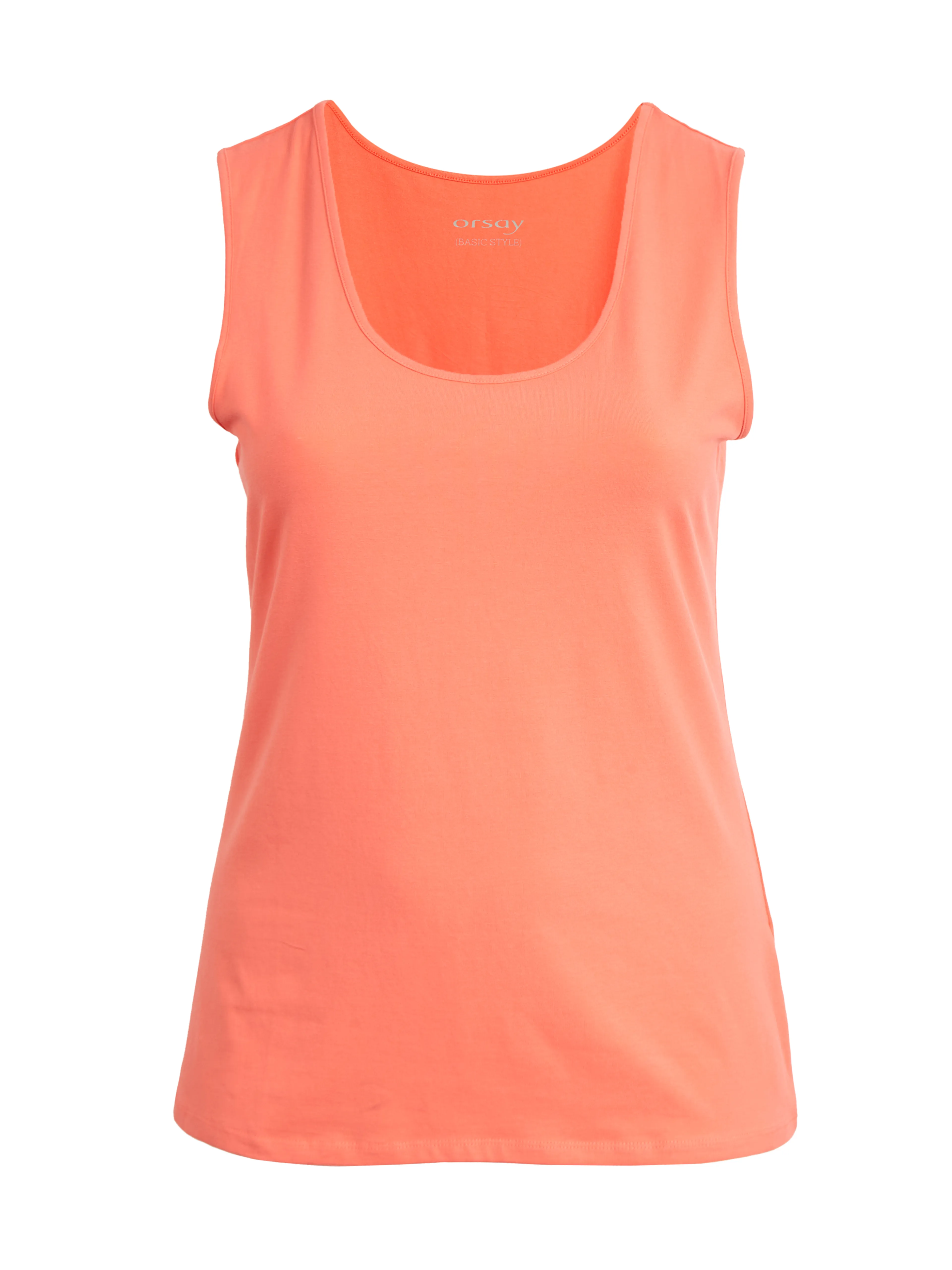Korallenfarbenes Basic Tank-Top ORSAY