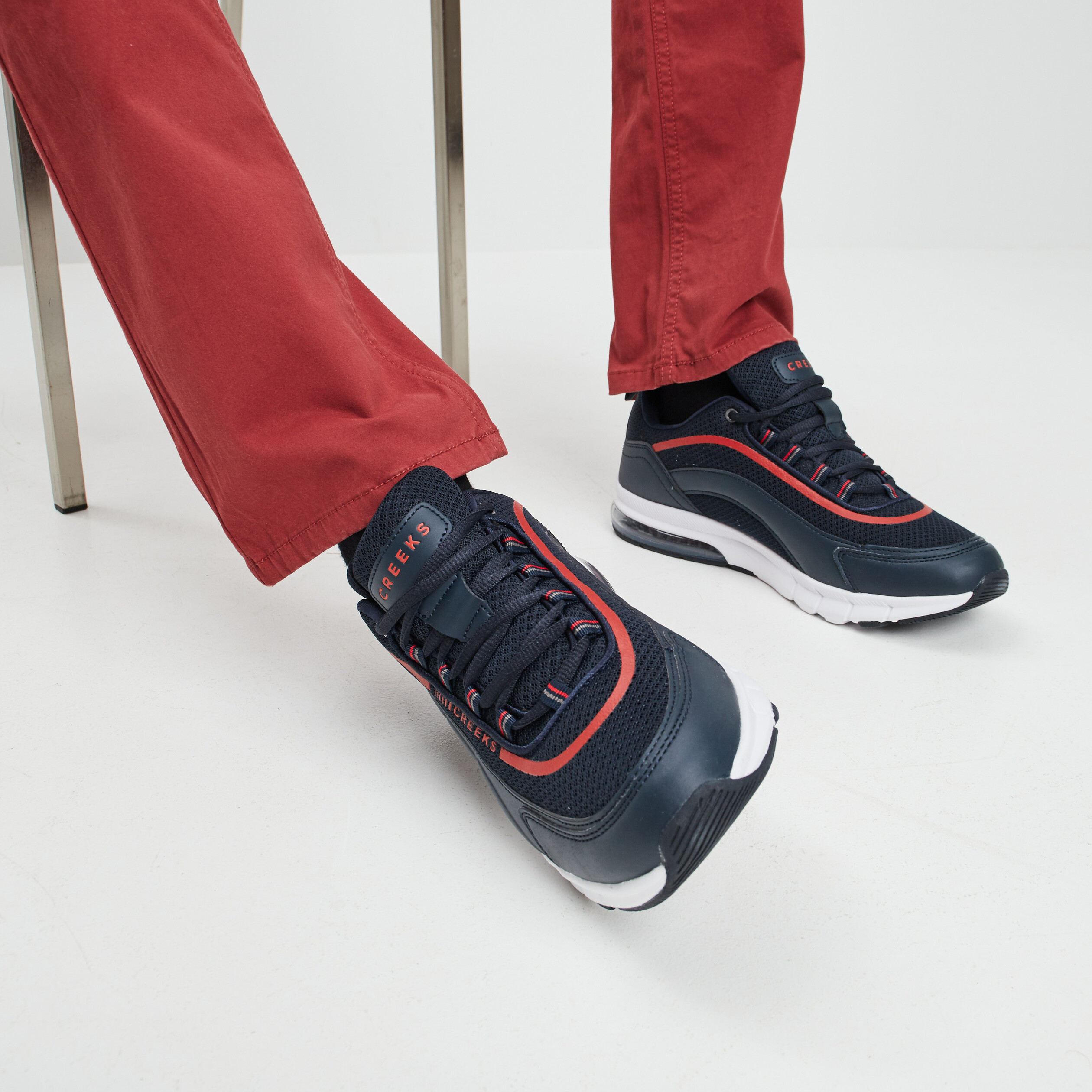 Runnings à lacets Creeks bleu marine homme | La Halle