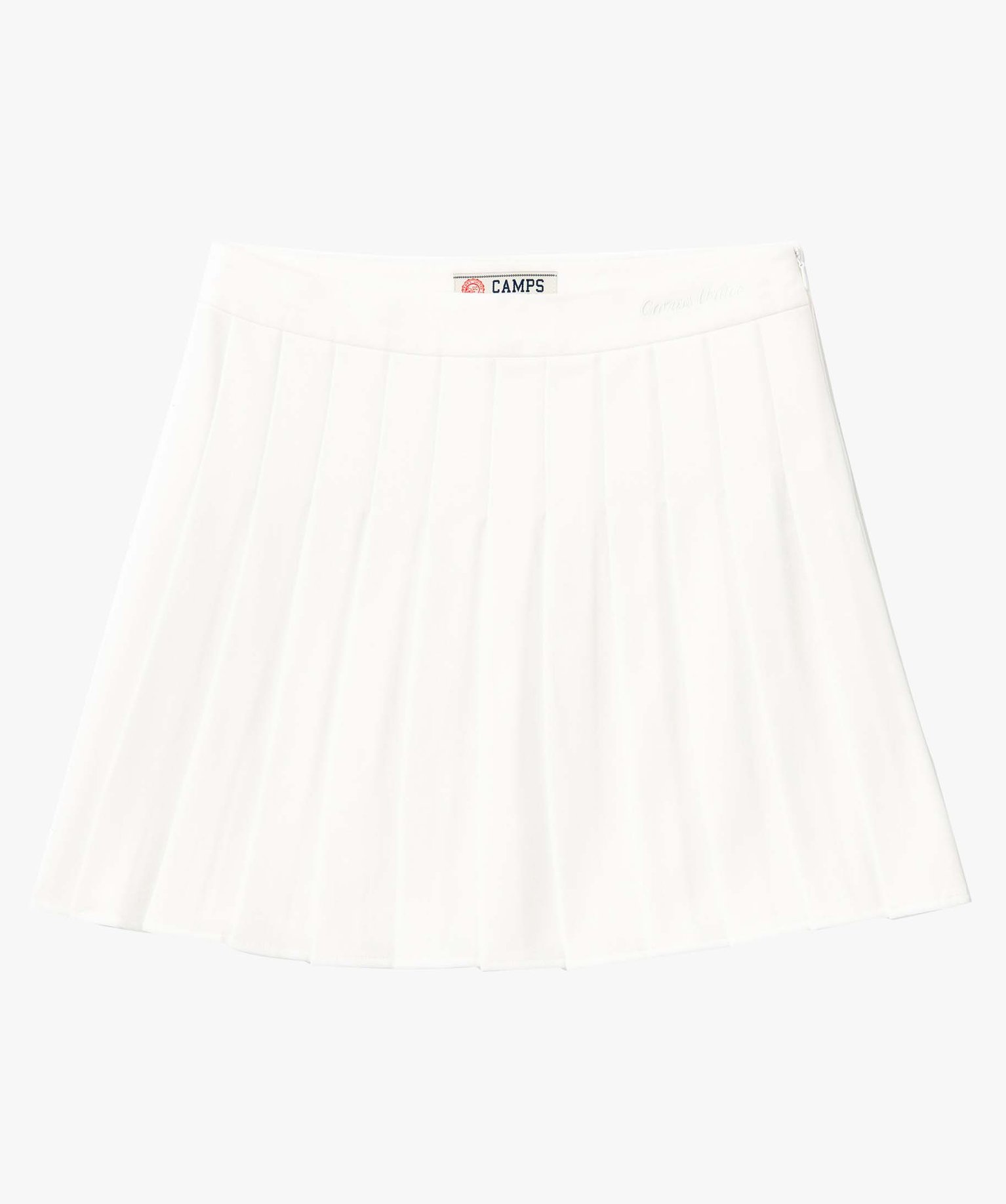 Jupe femme courte plissée - Camps United ecru | GEMO
