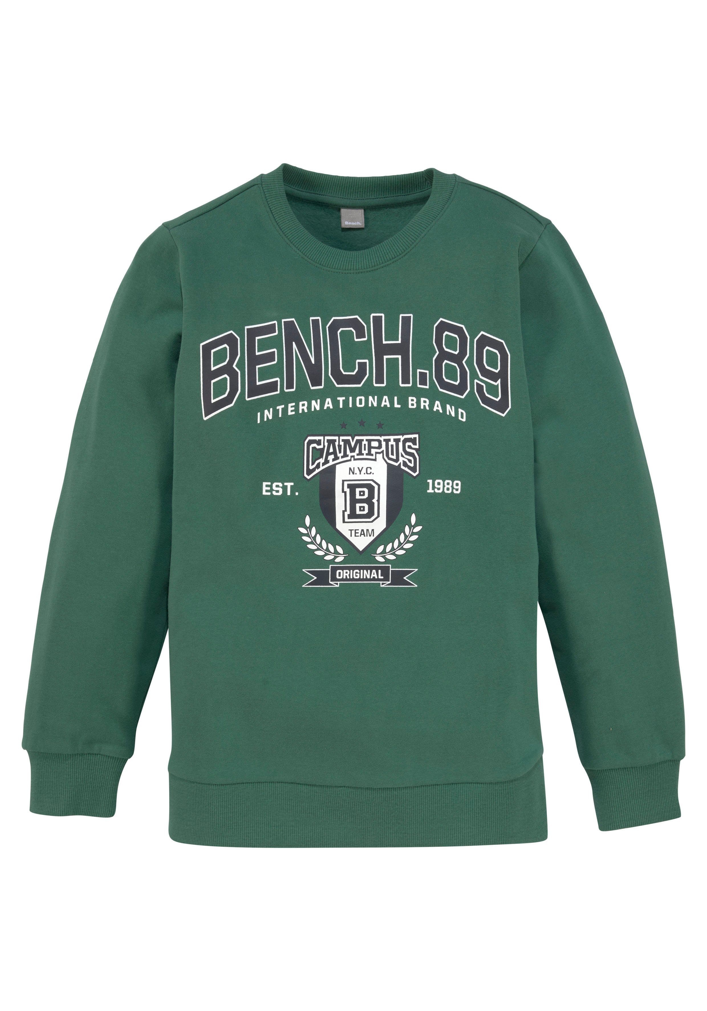 Bench. Sweatshirt mit Campus Druck