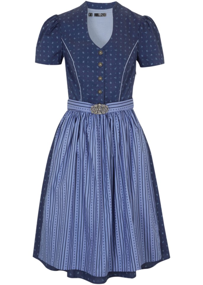 Trachtenkleid mit Schürze, knieumspielend (2-tlg.Set)