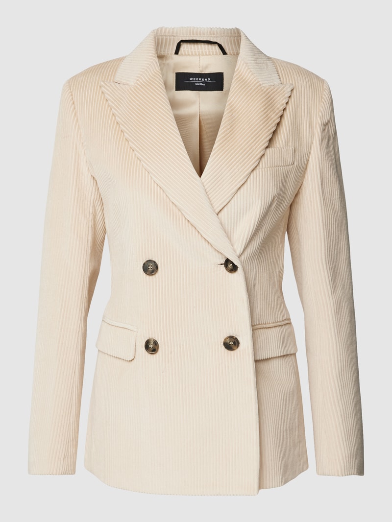 Blazer in Cord-Optik Modell 'KATANGA' in ecru