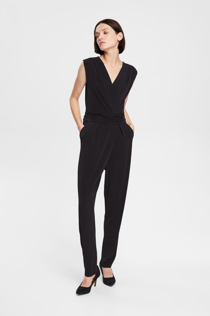 Jumpsuit aus Jersey mit Taillengürtel