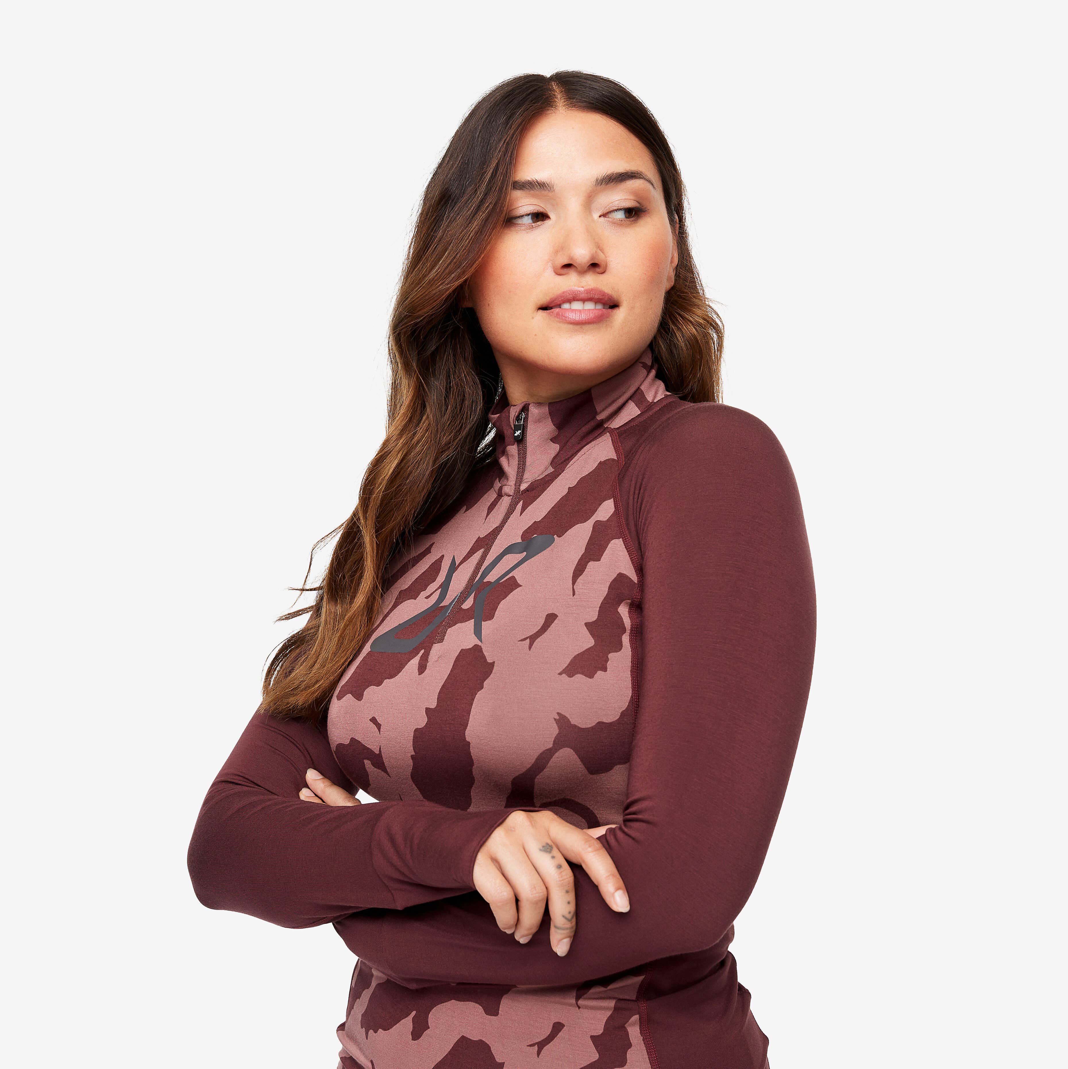Bambooskin Base Layer Set Femme Dark Vintage Rose