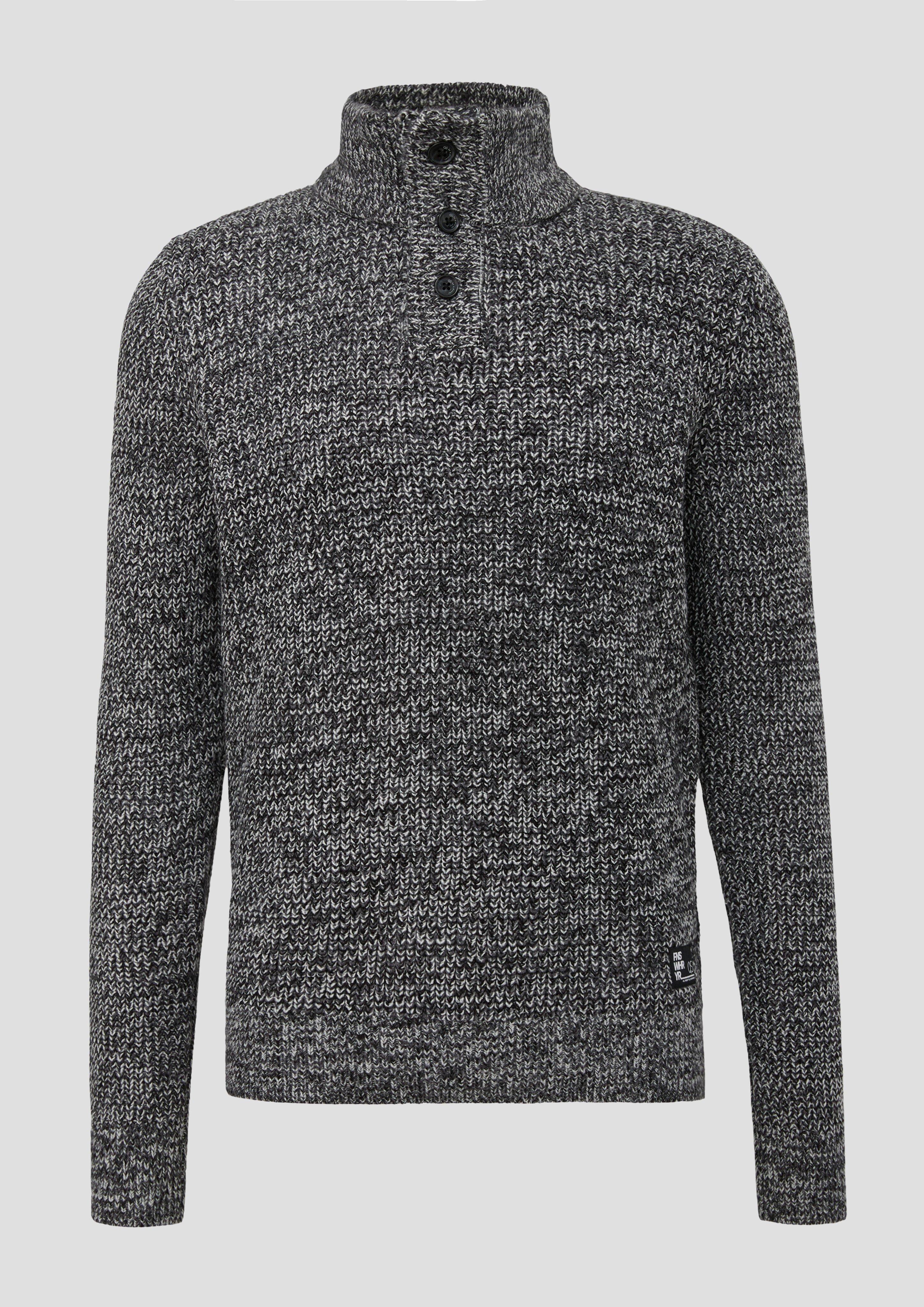 Strickpullover mit Knopfleiste  2134609-99W0