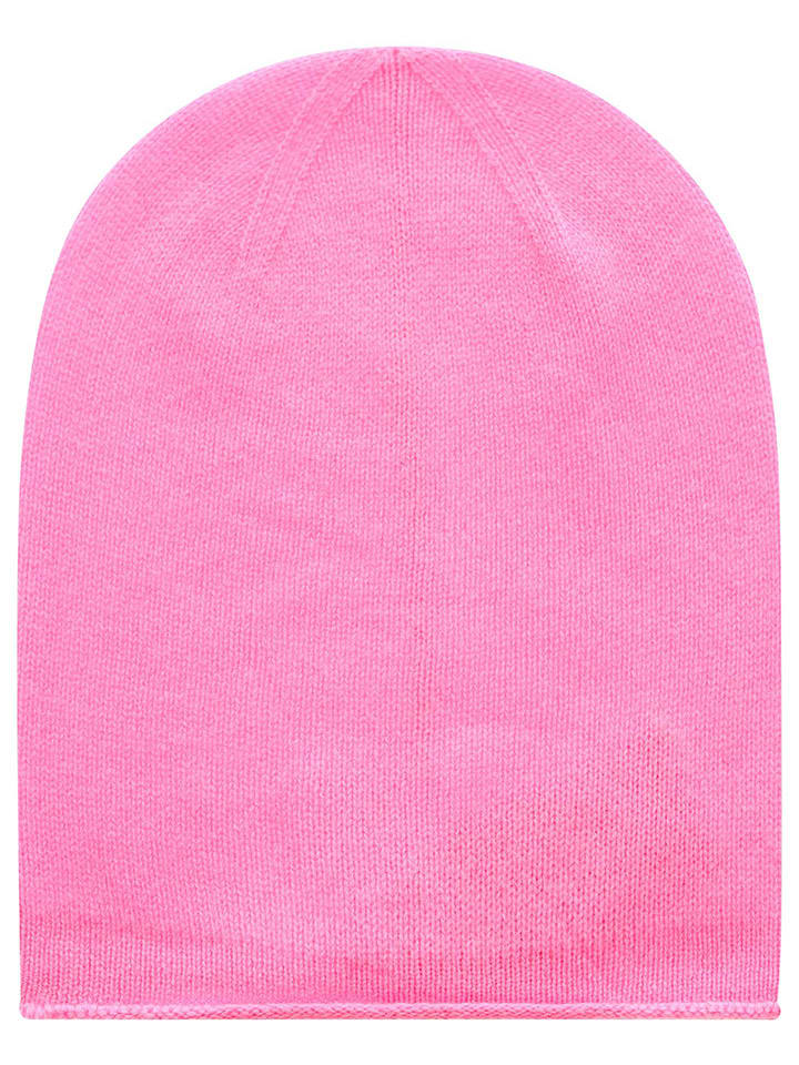 Zwillingsherz Kaschmir-Beanie in Pink günstig kaufen onesize