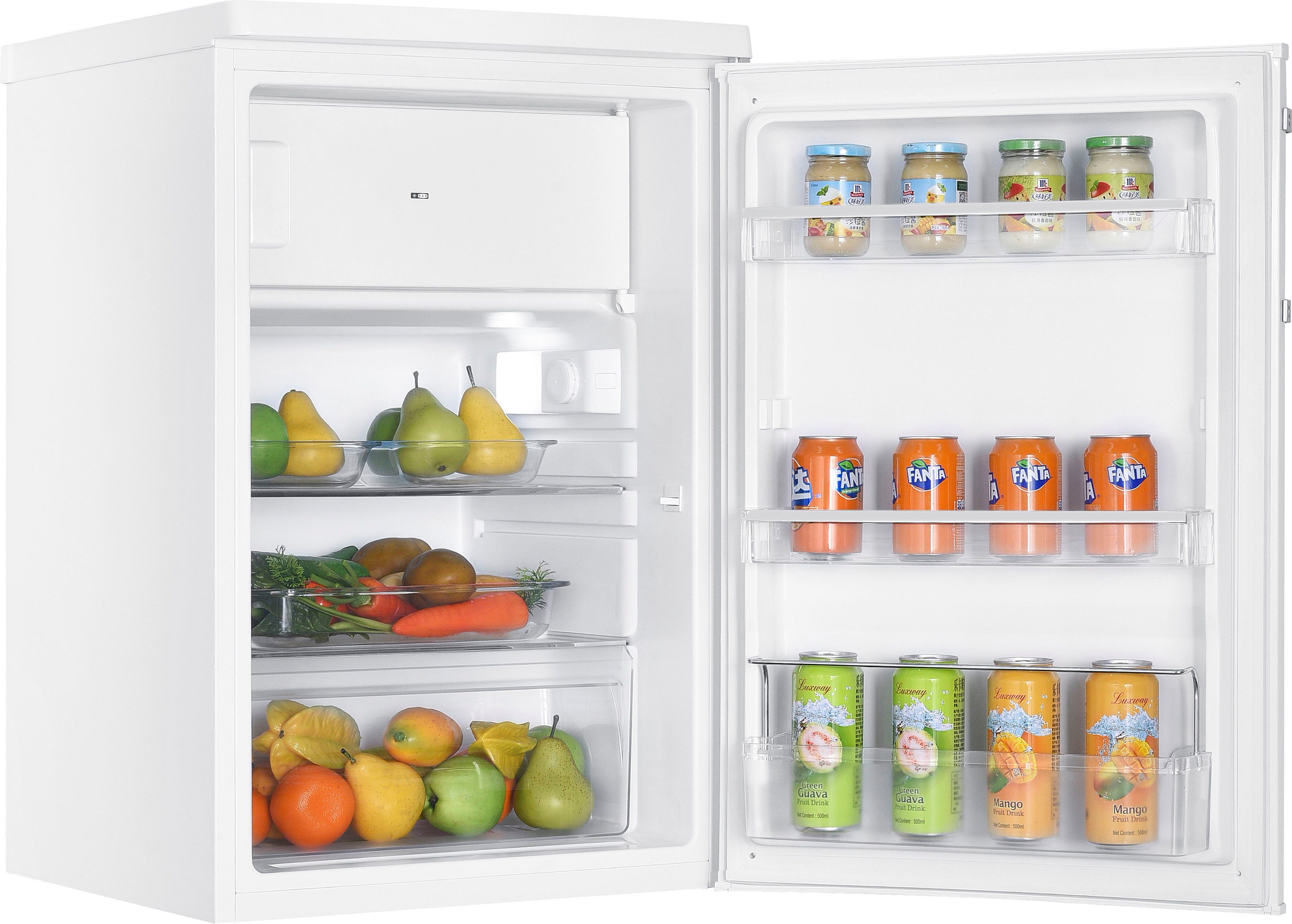Hanseatic Kühlschrank HKS8555GDW-2, 85 cm hoch, 55 cm breit, Schnellgefrierfunktion