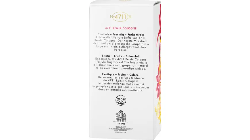 4711 Remix EXOTIC PARADISE Eau de Cologne Naturalspray 100 ml