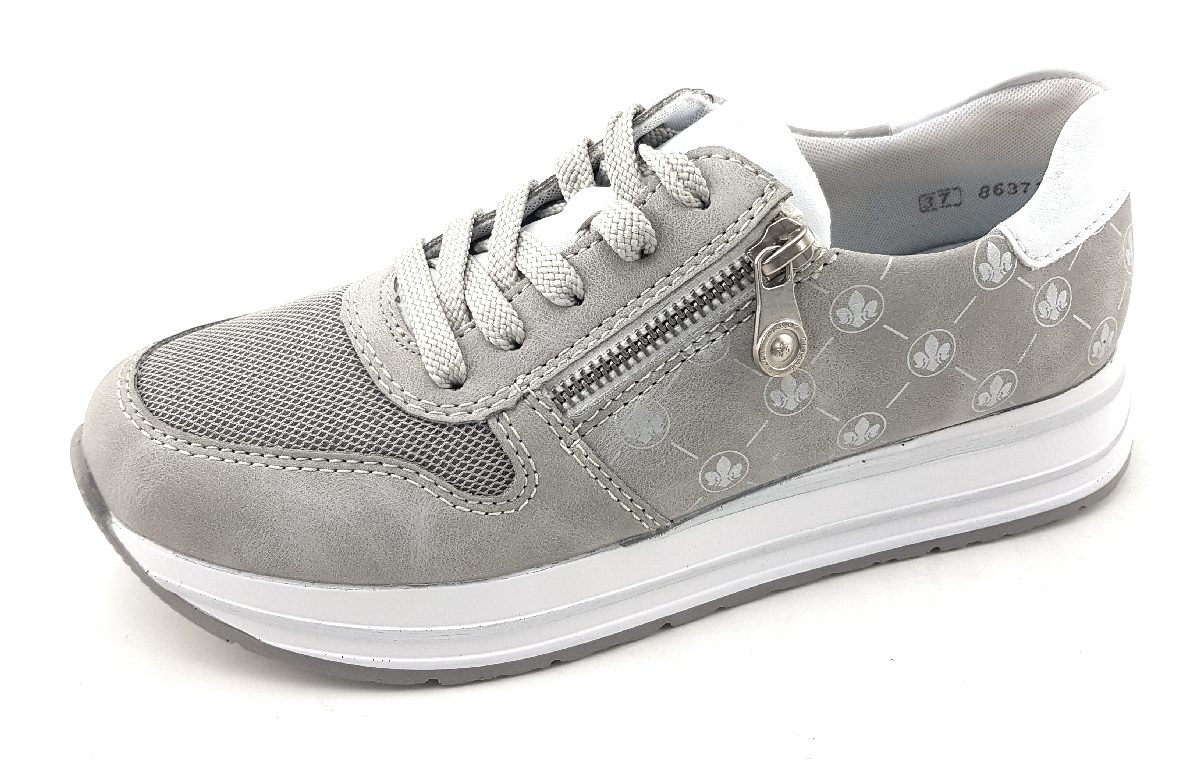 Rieker N3531-40 Grau cement/ grau/ weiß
