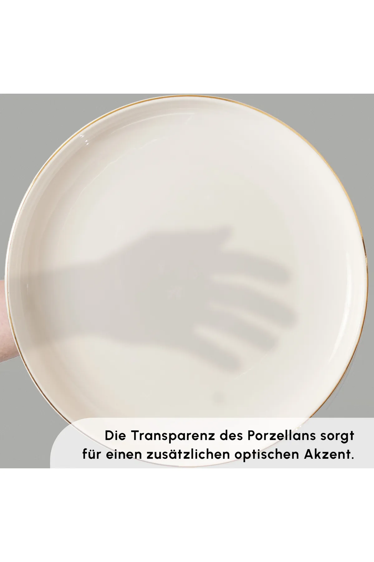 Karaca  Streamline New Saturn Platinum 59-teiliges Porzellan-Geschirrset für 12 Personen