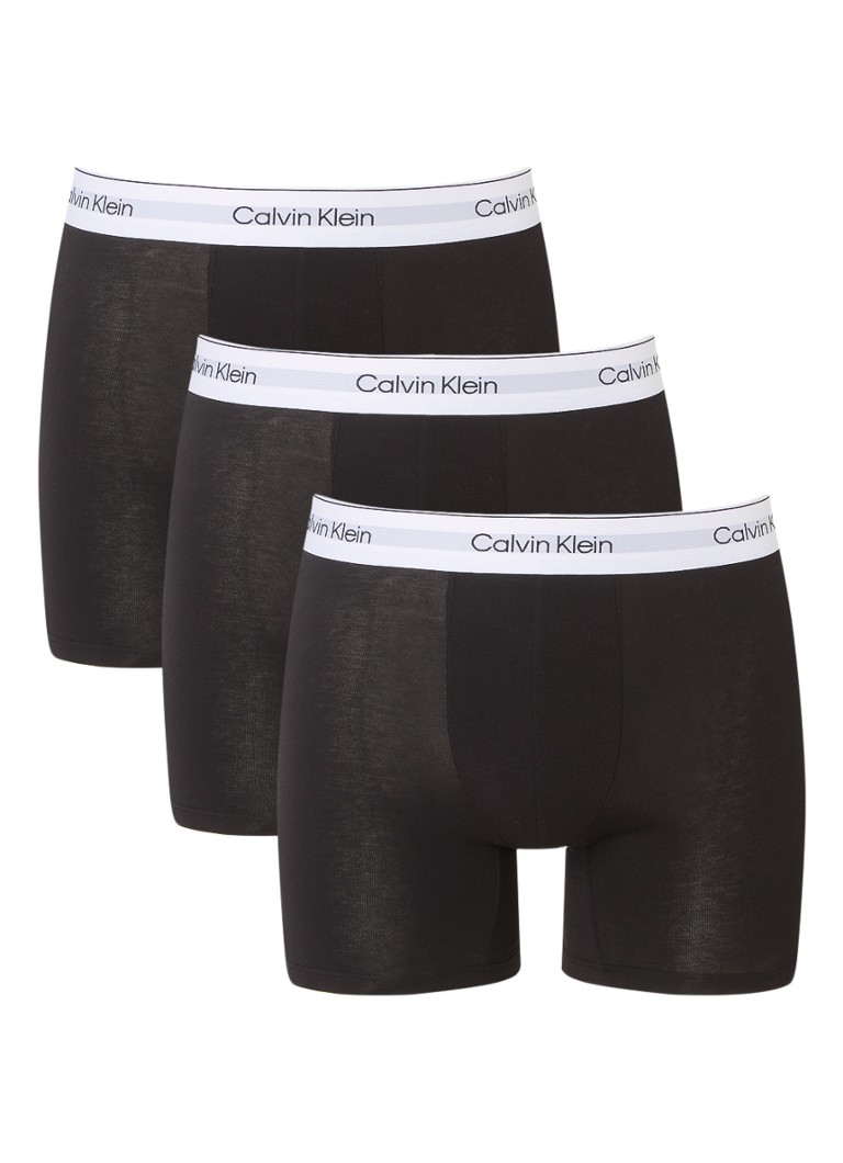 Calvin Klein Modern pamučne bokserice s logom u struku, pakiranje od 3 komada