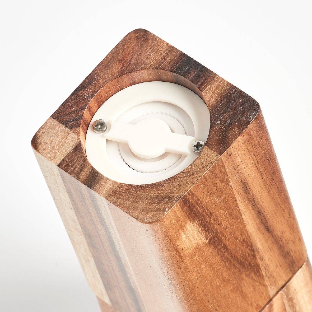 Zeller Present Salz-/Pfeffermühle manuell, (1 Stück), Akazienholz, Höhe ca. Höhe 21,3 cm