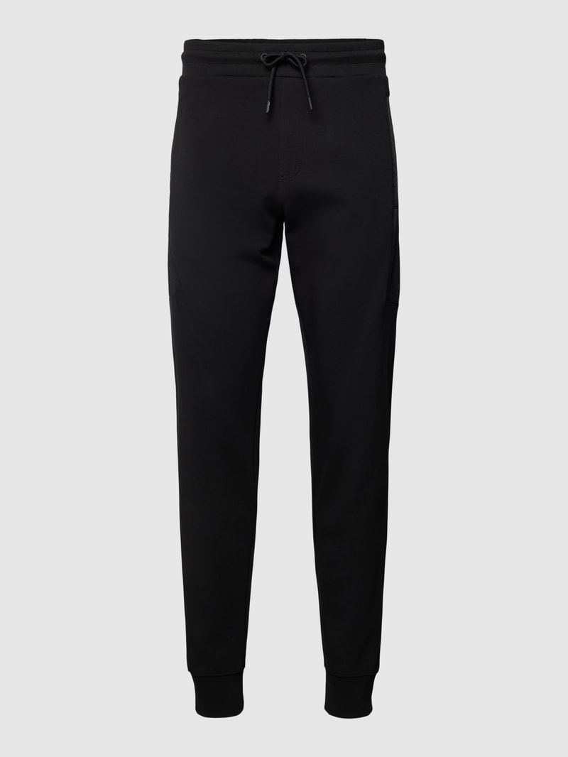 Comfort Fit Jogpants mit elastischem Bund in schwarz