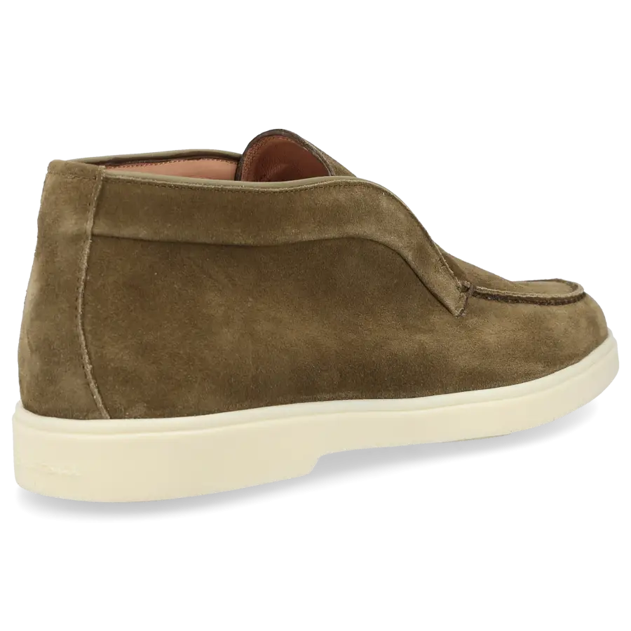 Santoni - Stiefeletten DESERT BOOT Veloursleder - grün