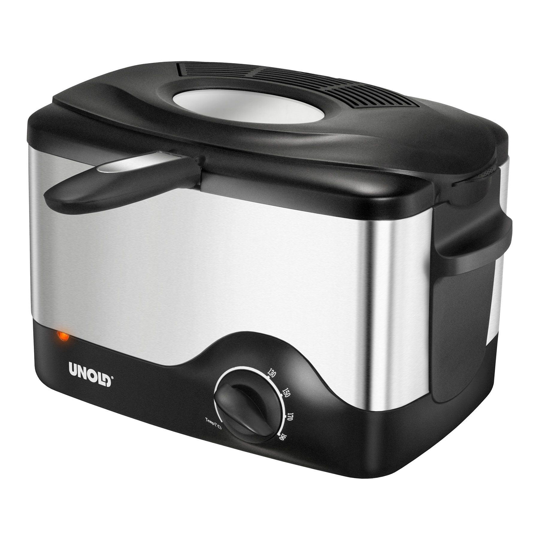 Unold Fritteuse Kompakt 58615, 1200 W, Fassungsvermögen z. B. 0,5 kg Pommes