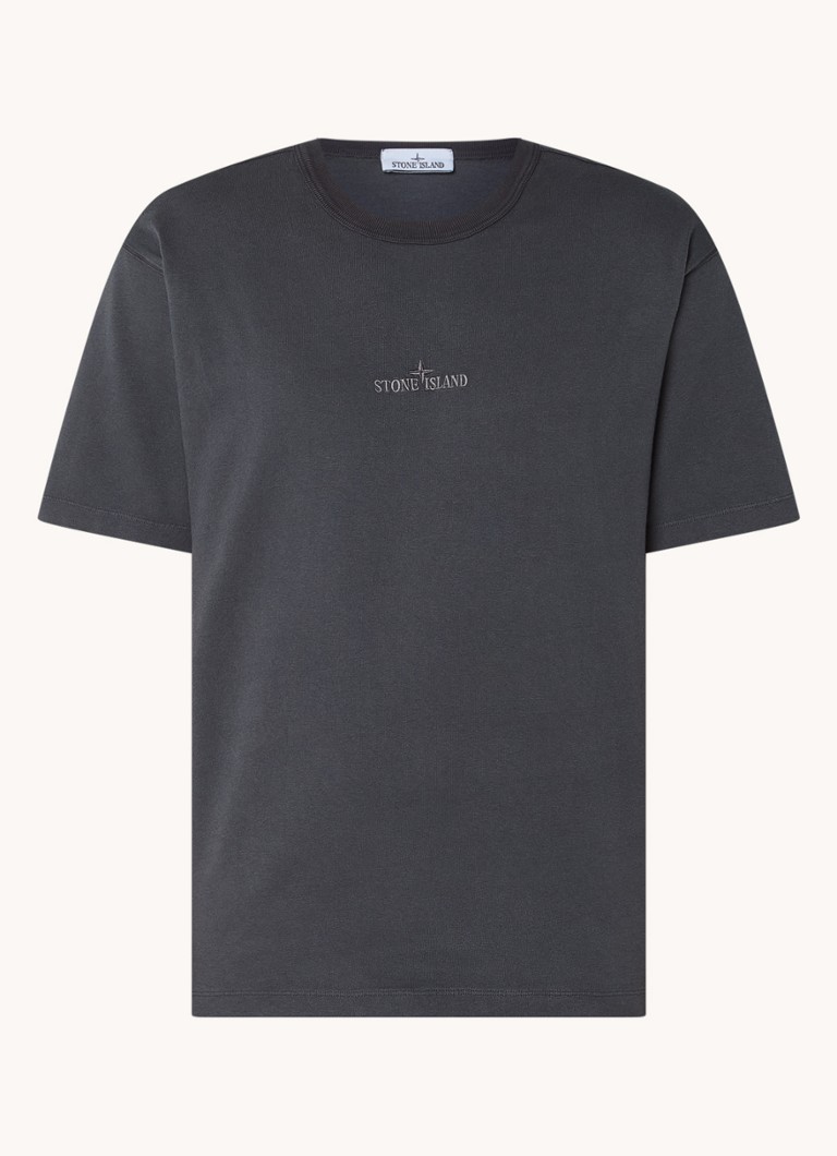 Tricou Stone Island 22258 cu logo brodat