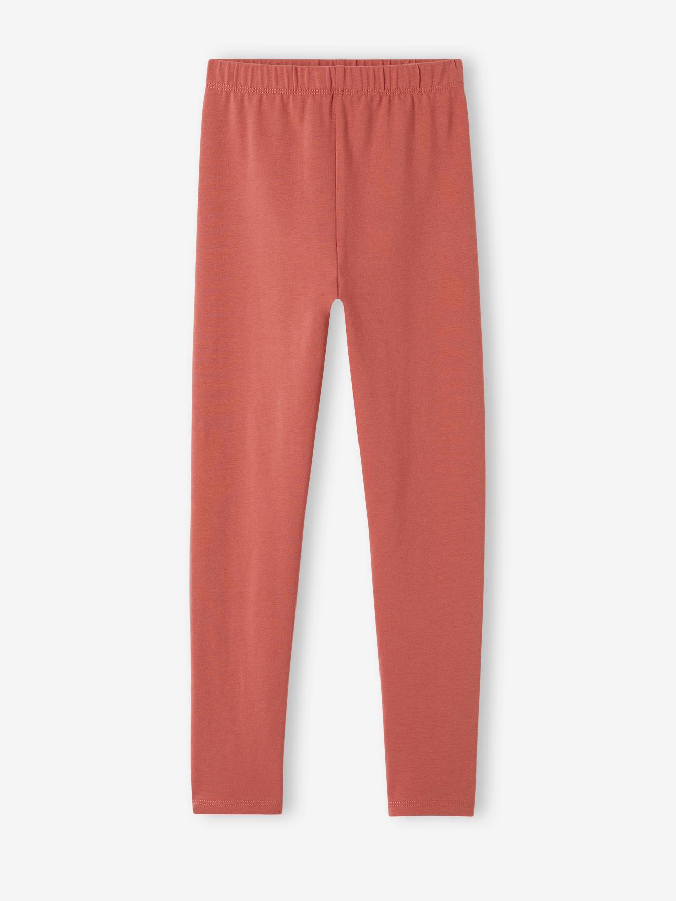 Vertbaudet 2er-Pack Mädchen Leggings BASIC - hellbraun