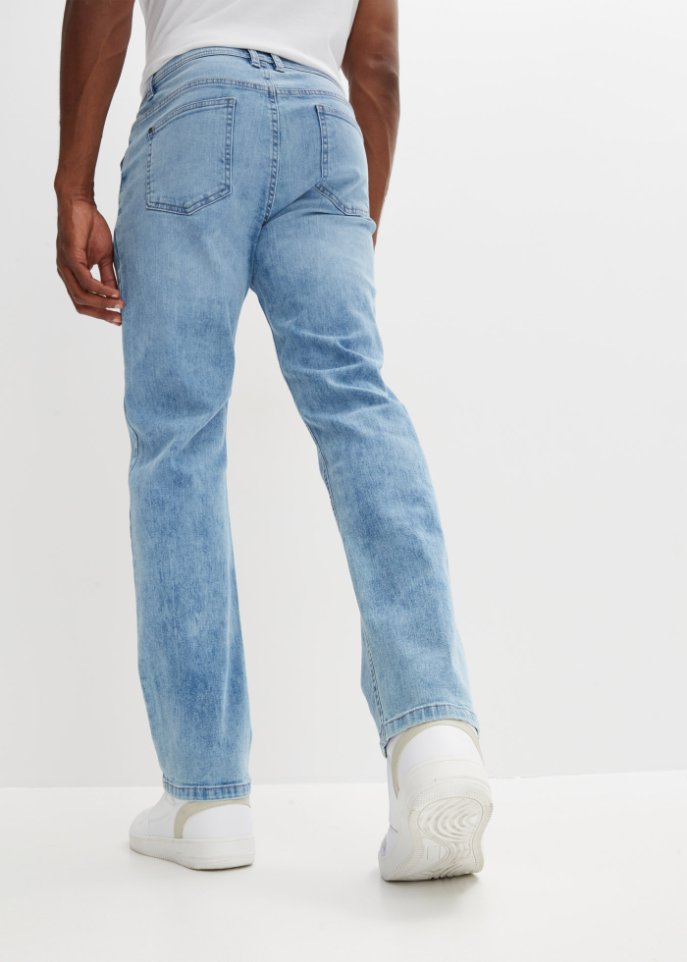 Regular Fit Stretch-Jeans m. Komfortschnitt, Straight