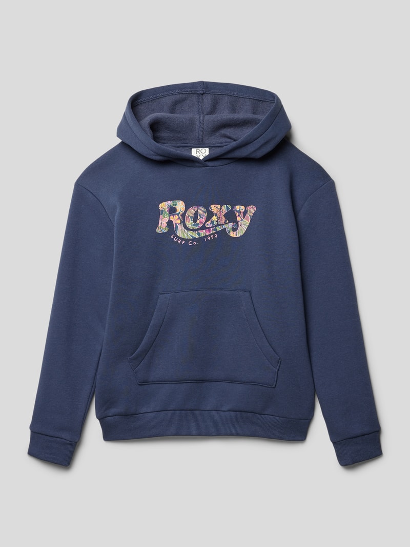 Hoodie mit Känguru-Tasche Modell 'WILDEST DREAMS' in marineblau