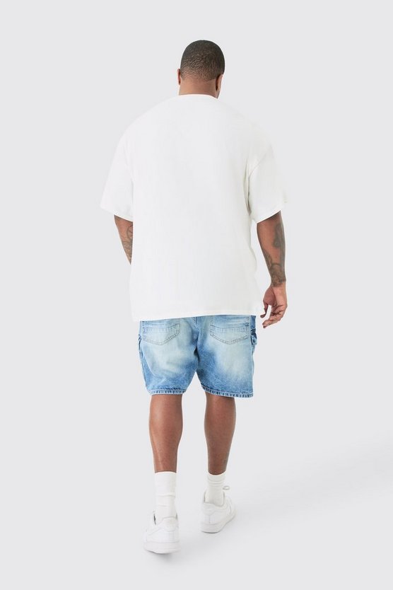 Plus Radlershorts mit geradem Bein