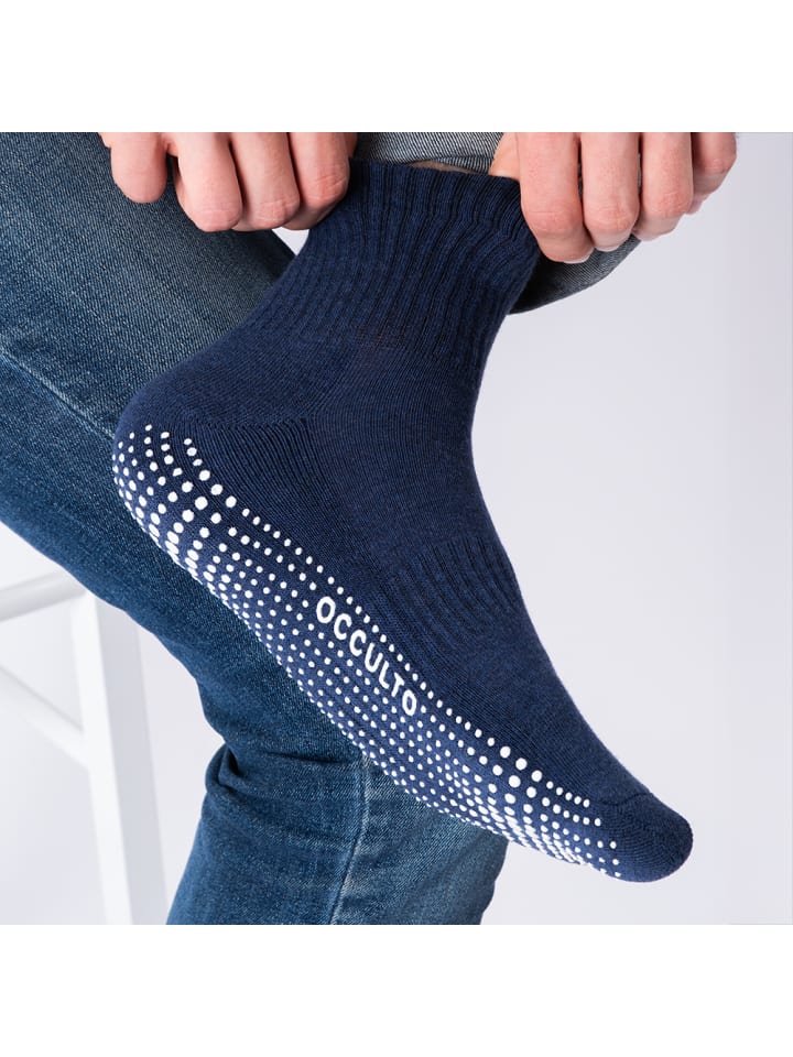 Occulto 2er Pack Stoppersocken Andi in Schwarz-Grau günstig kaufen