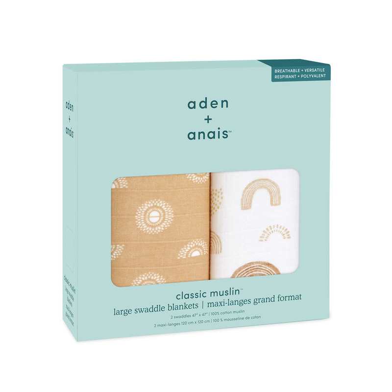 Lot de 2 langes keep rising terracota Aden et Anais