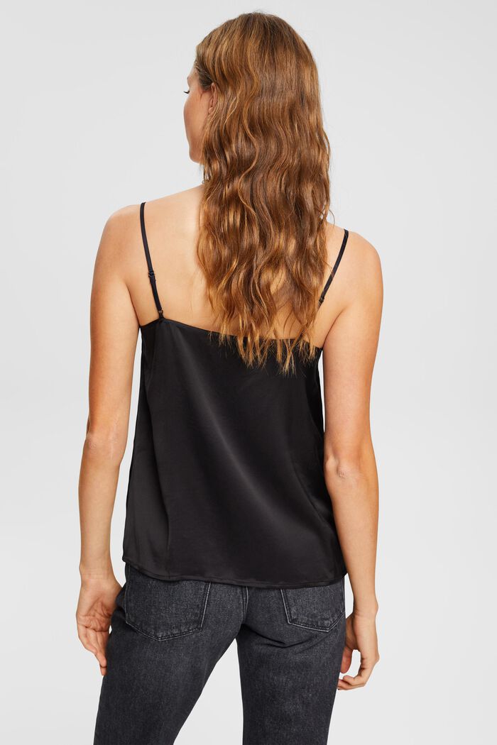 Drapiertes Top aus Satin