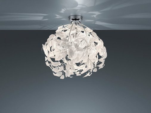 meineWunschleuchte LED Deckenleuchte, Dimmfunktion, LED wechselbar, Warmweiß, Ausgefallene stylische Designer-lampen für über-n Esstisch Weiß, Ø38cm