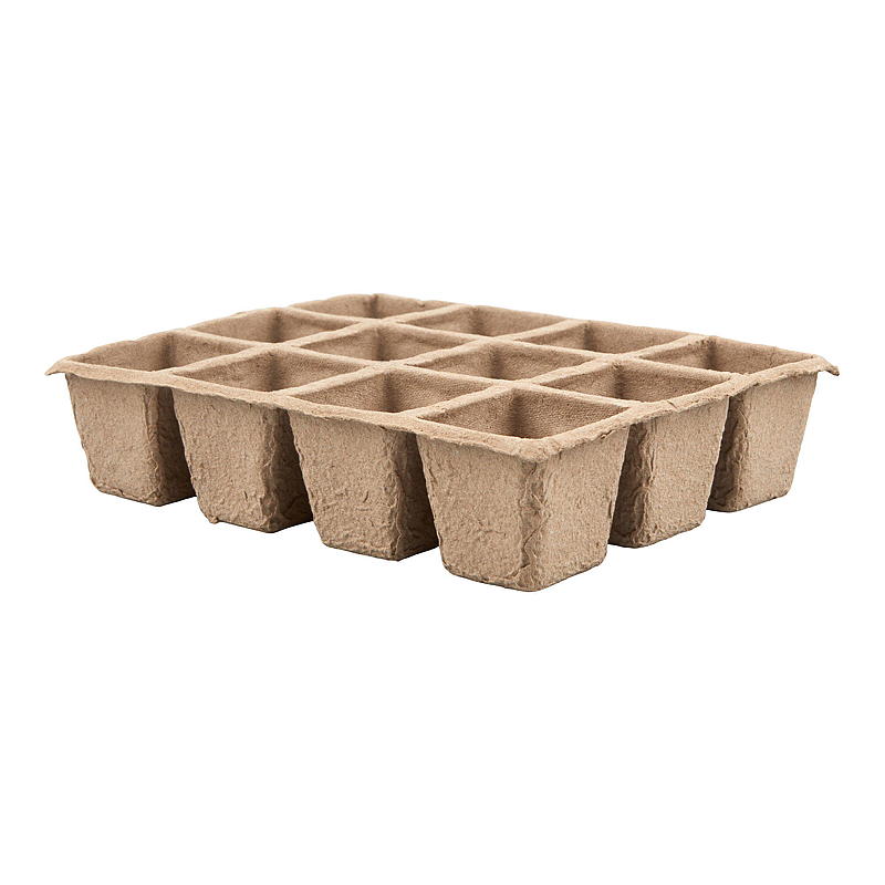 Blossom Fiberpotte 4-pk Brett m/12 potter
