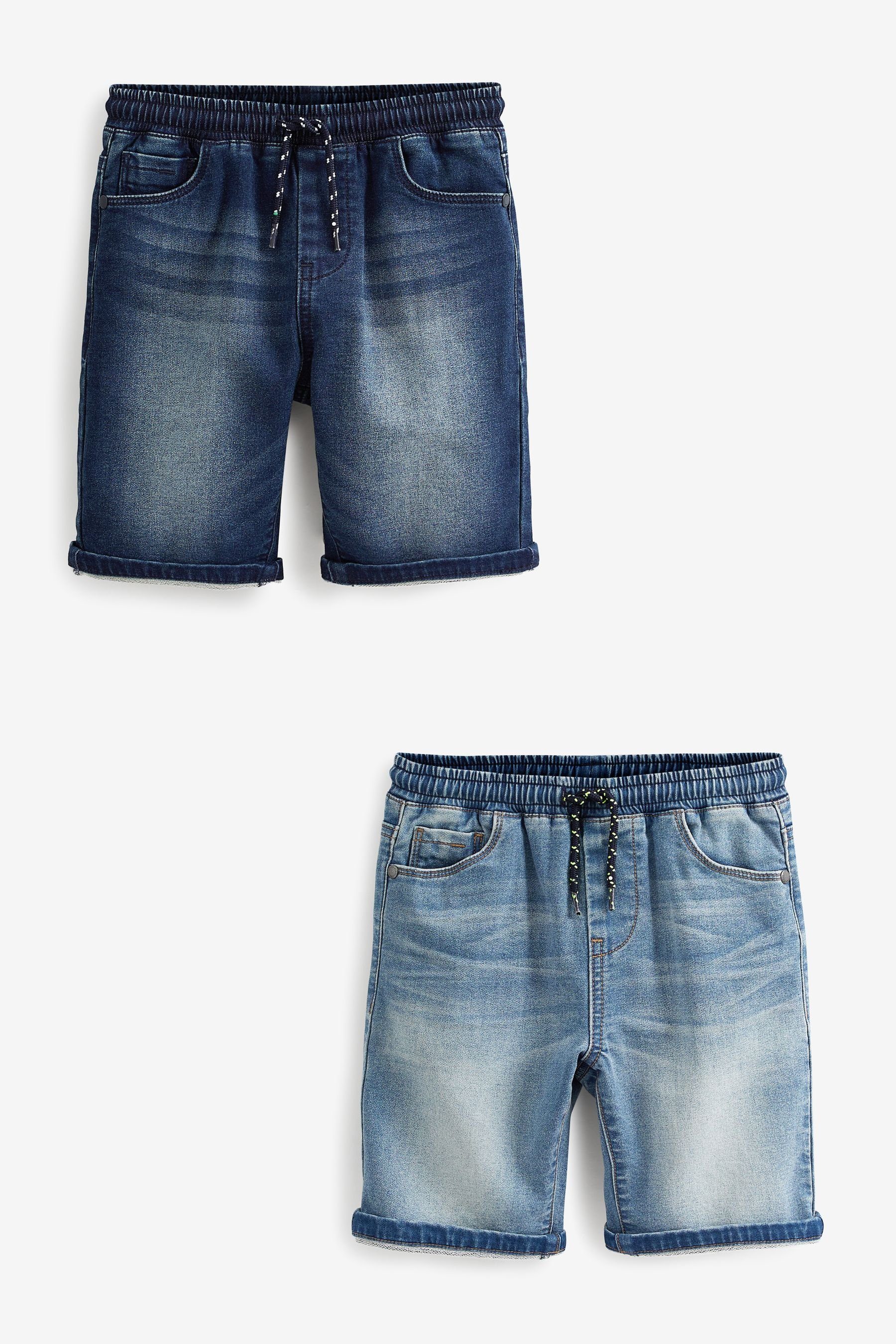 Next Jeansshorts Jersey-Denimshorts im 2er-Pack (2-tlg)