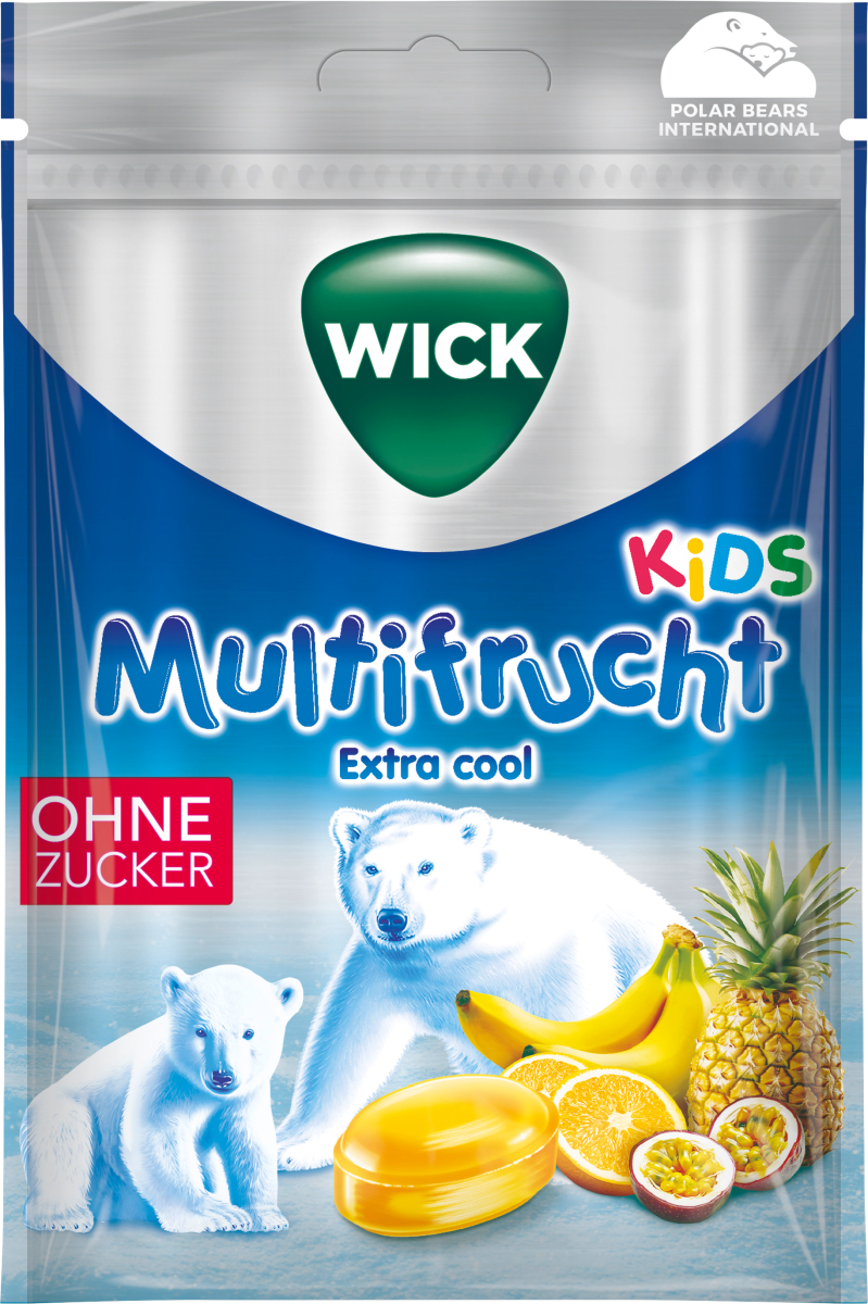 Bonbon, Multifrucht extra cool, zuckerfrei, 72 g