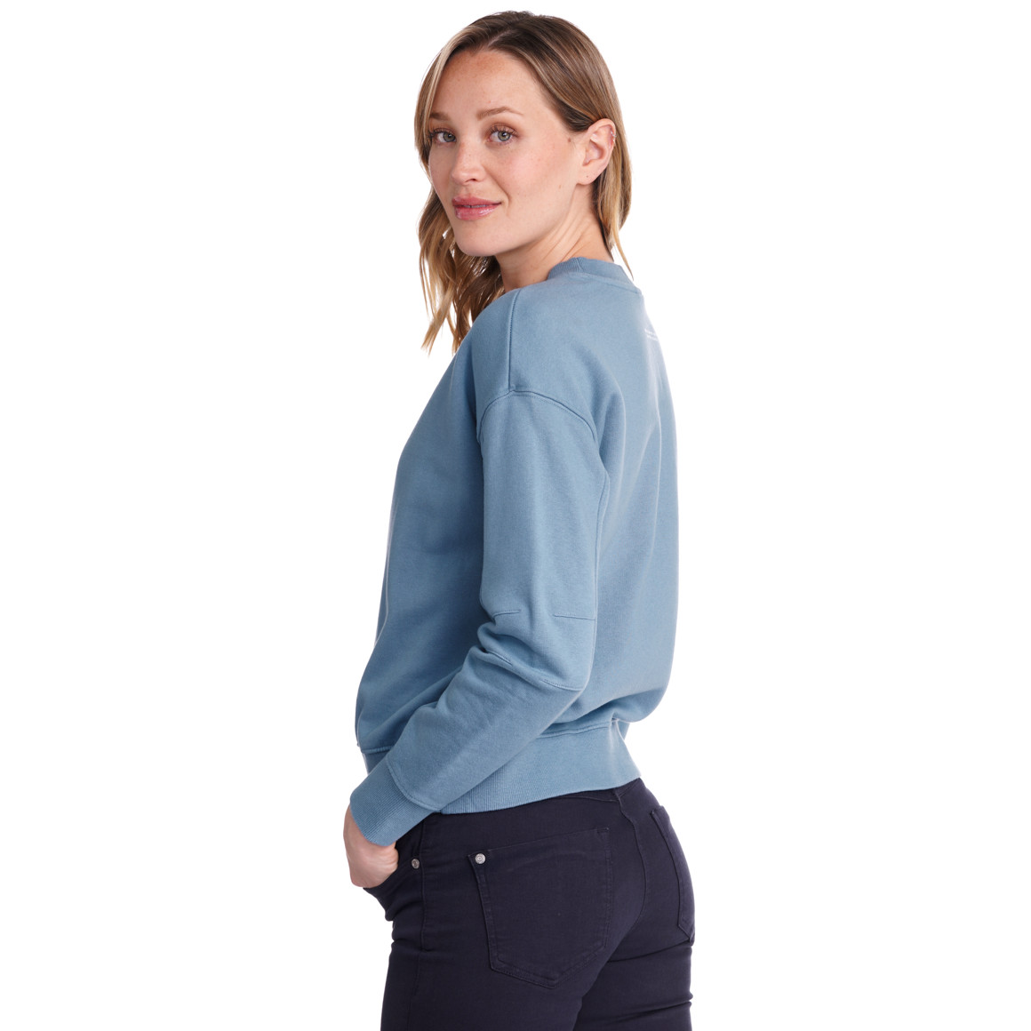 Damen Sweatshirt mit Print im Nacken