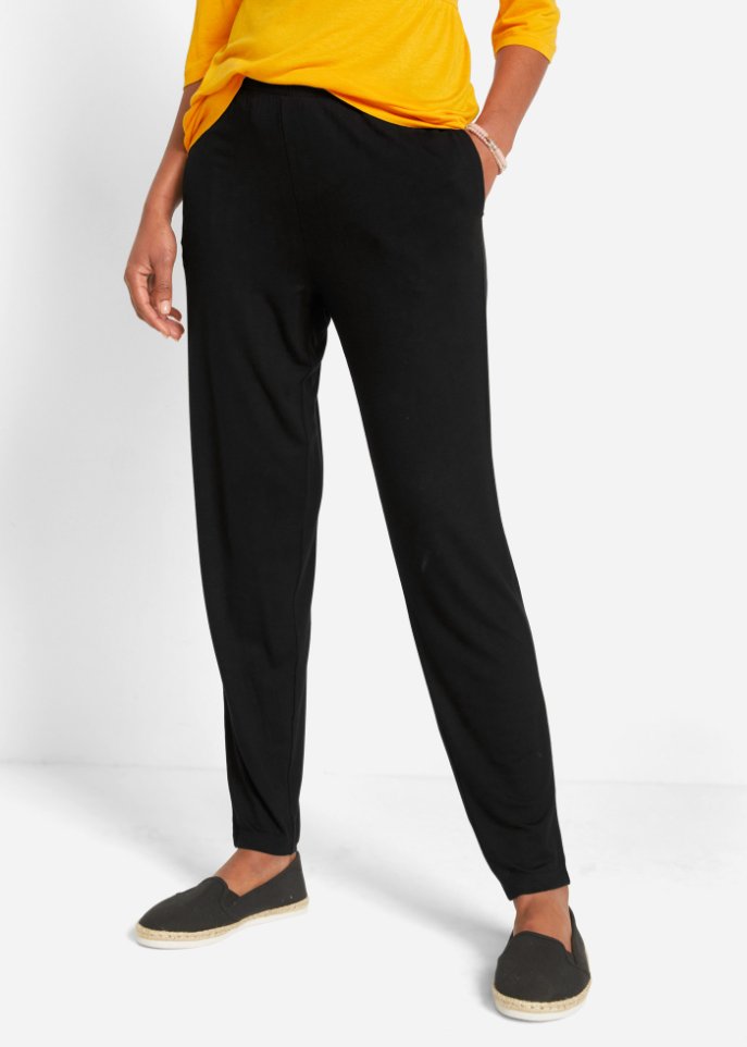 Leichte Schlupfhose mit High-Waist-Bequembund, 2er-Pack