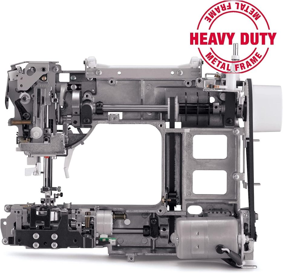 Singer Heavy Duty Jeans 6335M Denim with 32 stitches with powerful motor for thick fabrics, multiple layers and denim.