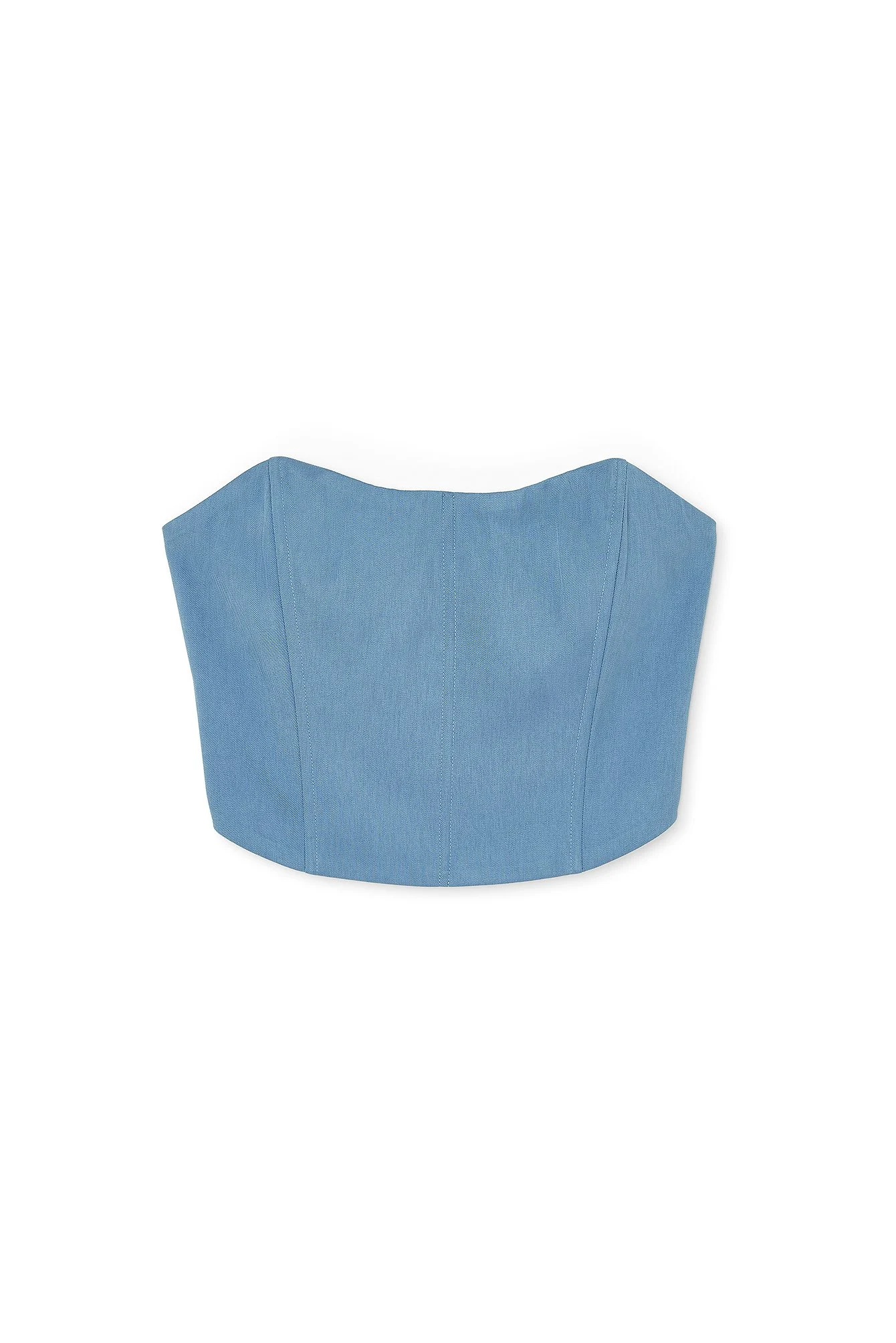 Recyceltes Korsett-Oberteil mit Smock-Rücken