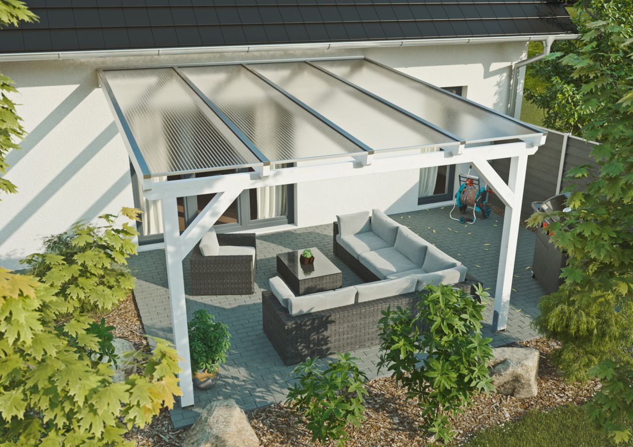 TETZNER & JENTZSCH Terrassenüberdachung Komplettset - 